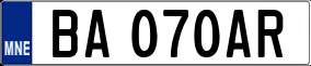 Trailer License Plate